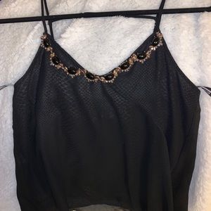 XOXO Blouse black with embellishments
